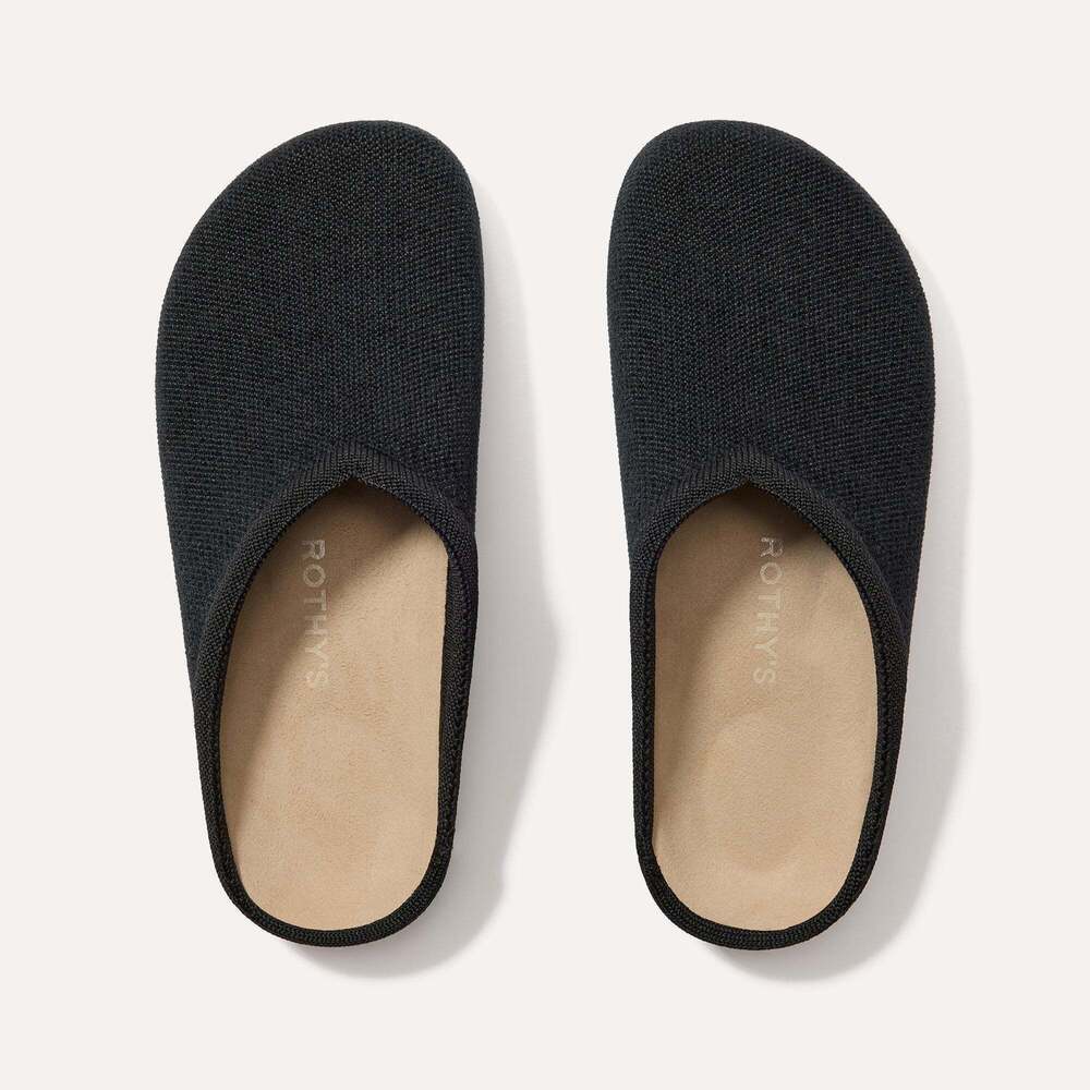 NWT Rothy's The ReVelvet™ Casual Clog - ReVelvet™ Black Size 7